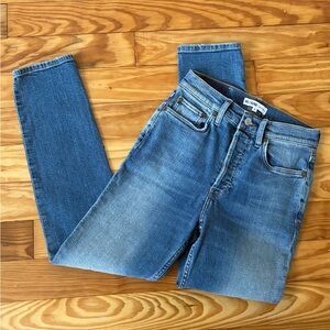 RE/DONE Comfort Stretch High Rise Skinny Jeans Size 26/2